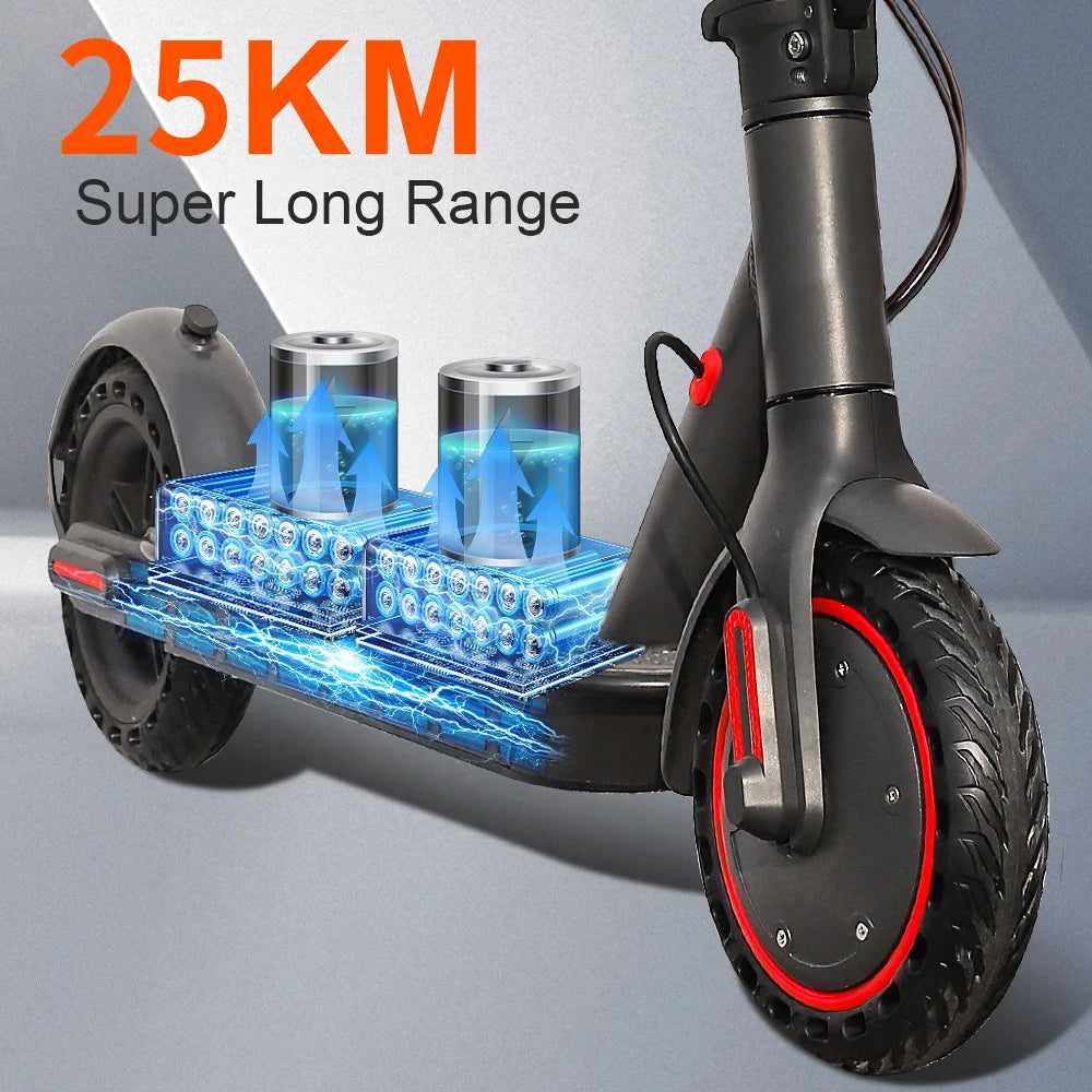 2025 Upgrate AOVOPRO Smart APP Electric Scooter 350W/500W Powerful Motor 36V/42V 25-45KM  Range Adults EScooter with Dual Brake