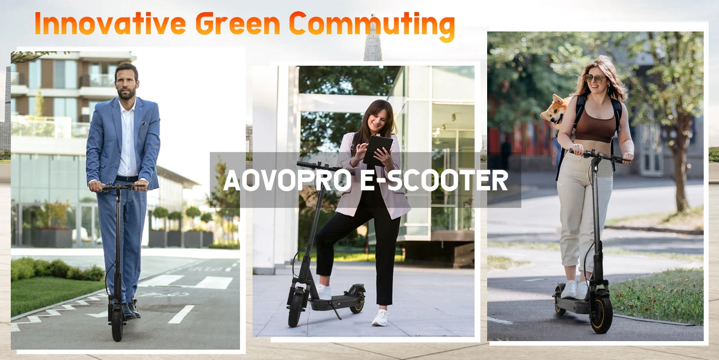 AOVOPRO V1MAX PRO 1200W Electric Scooter 45KM Max Range 35KM/H 500W Motor Power 42V14.5AH Folding Electric Scooter for Adults