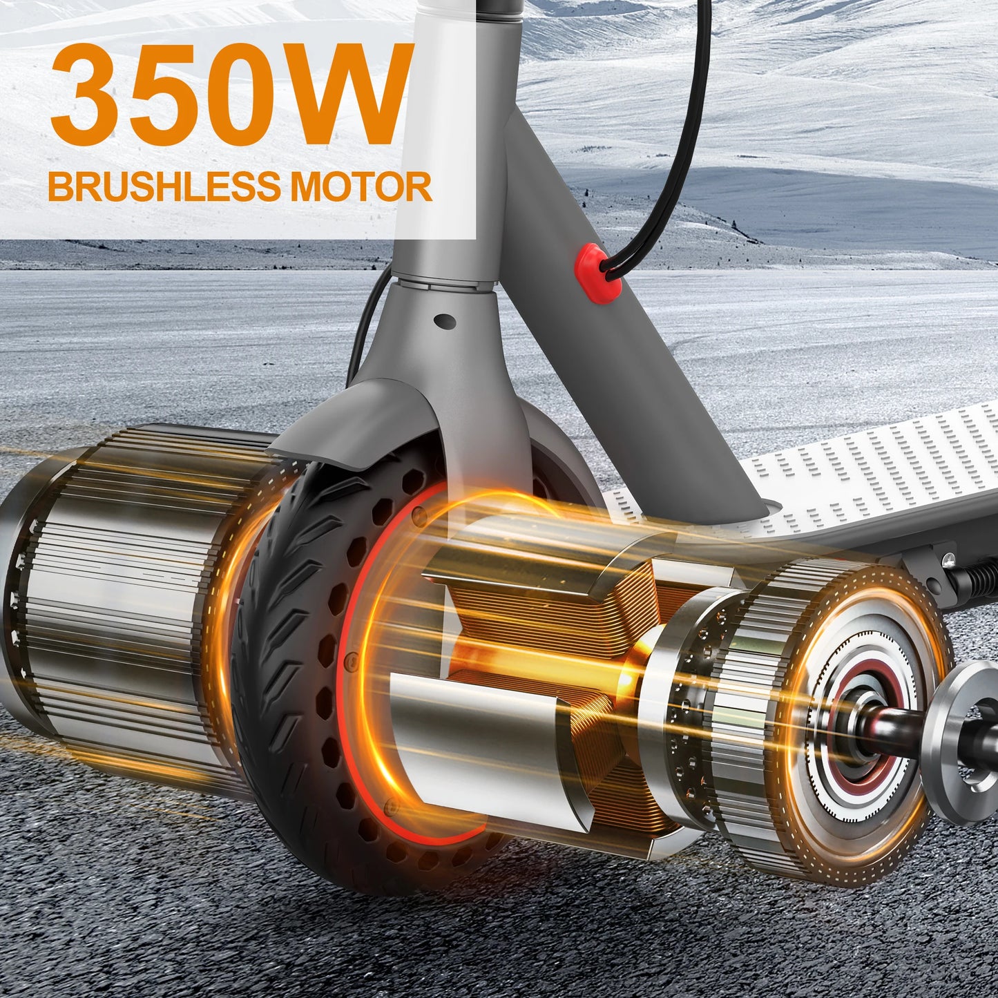 2025 Upgrate AOVOPRO Smart APP Electric Scooter 350W/500W Powerful Motor 36V/42V 25-45KM  Range Adults EScooter with Dual Brake