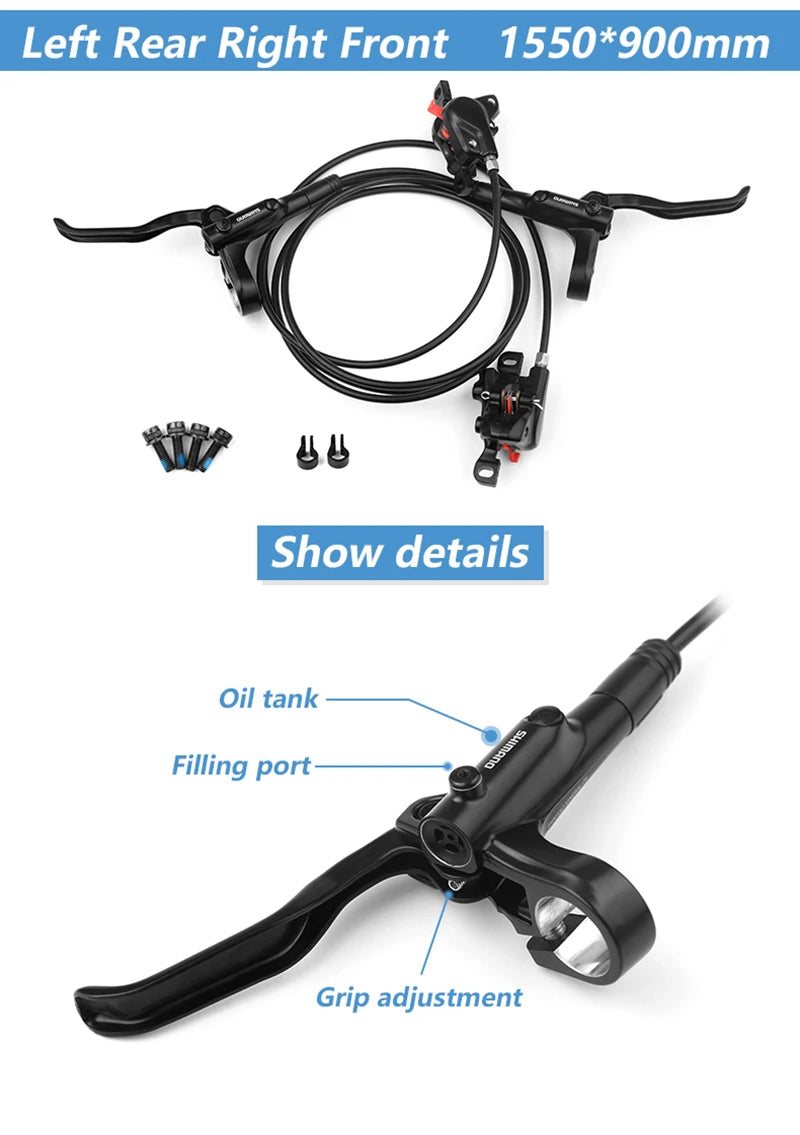 Shimano MTB Hydraulic Disc Brake MT200 BR BL Mountain Bike Hydraulic Brake 160mm Rotors Bicycle Caliper Cycling Parts