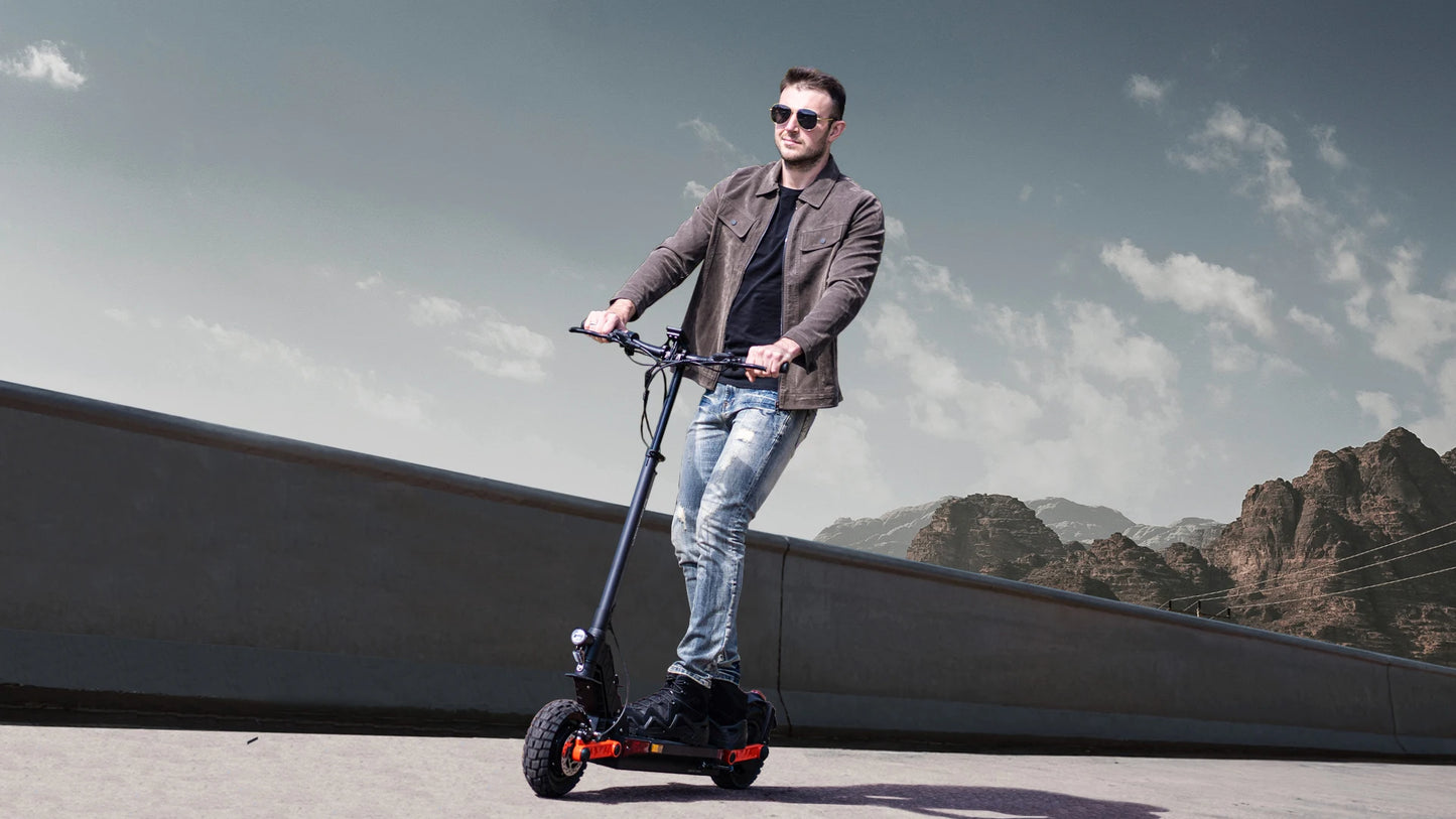 JOYOR S10-S-Z Electric Scooter 60V 18Ah Battery, Dual 1000W Motor ,10” Tire Adult Escooter,65km/h Max Speed 70-85km Range Black
