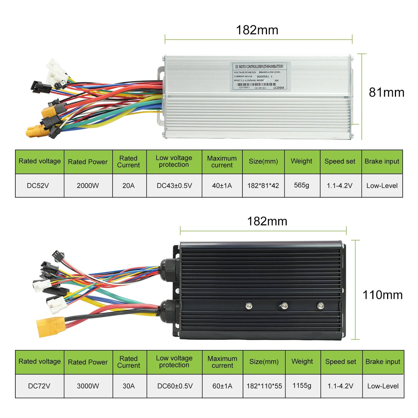 ESOULBIKE Electric bicycle kit e-bike Rear 52V 2000W ebike Electric bike Conversion Kit 26 28inch 700C Wheel hub motor