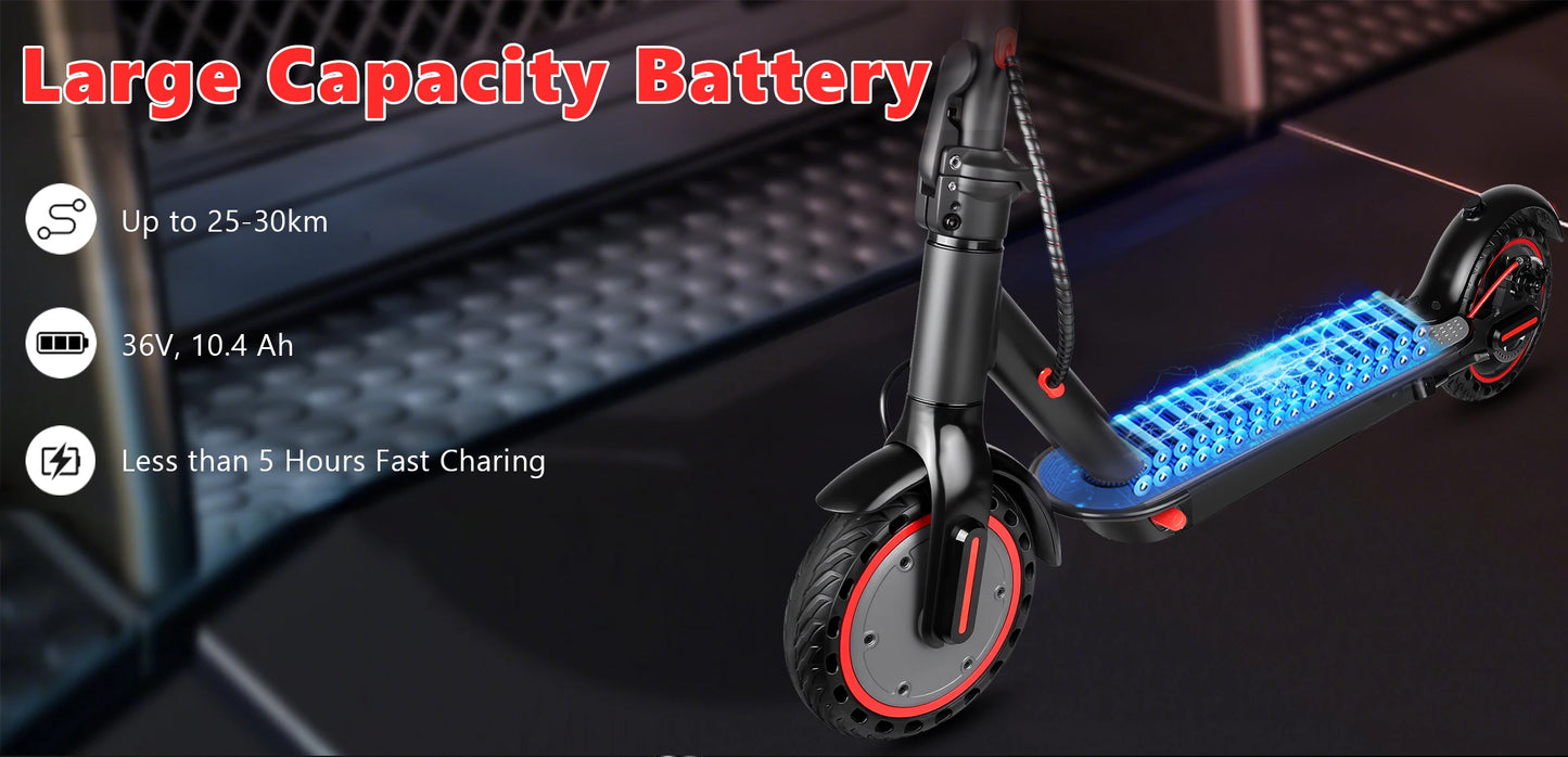 SUNNIGOO N7PRO 350W Adult Electric Scooter With APP 36V 10.4Ah Escooter 30km/h Kick Scooter Lightweight Long Range 30km Scooter