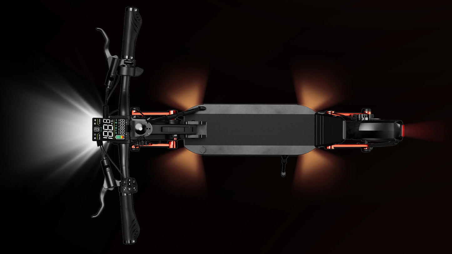 JOYOR S10-S-Z Electric Scooter 60V 18Ah Battery, Dual 1000W Motor ,10” Tire Adult Escooter,65km/h Max Speed 70-85km Range Black