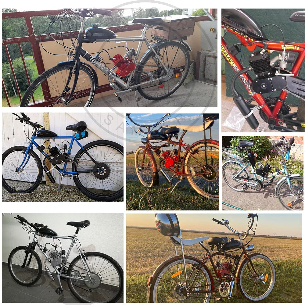 Samger 50/80/100CC Bicycle Engine Kit 2 Stroke Pocket Bike Engine For DIY Electric Bicycle Complete Engine from RU/EU