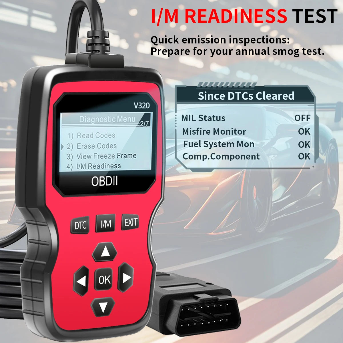 Obd2 Scanner - Advanced Car Diagnostic Tool with Engine Fault Code Reader, Voltage Tester, and Real-Time Data Stream Function