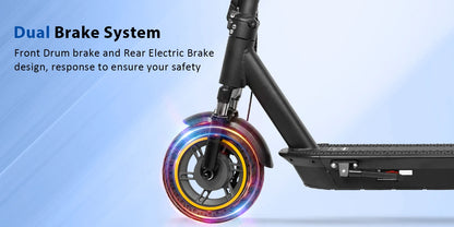 2025 Upgrate AOVOPRO Smart APP Electric Scooter 350W/500W Powerful Motor 36V/42V 25-45KM Range Adults EScooter with Dual Brake