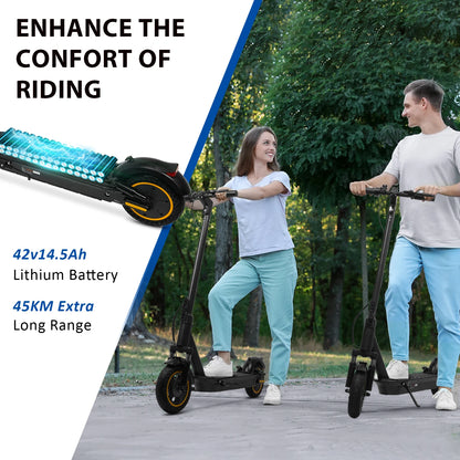 2025 Upgrate AOVOPRO Smart APP Electric Scooter 350W/500W Powerful Motor 36V/42V 25-45KM Range Adults EScooter with Dual Brake
