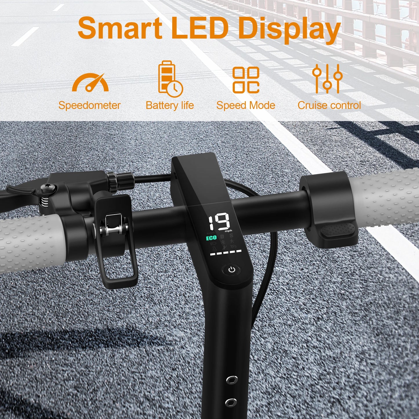 2025 Upgrate AOVOPRO Smart APP Electric Scooter 350W/500W Powerful Motor 36V/42V 25-45KM Range Adults EScooter with Dual Brake