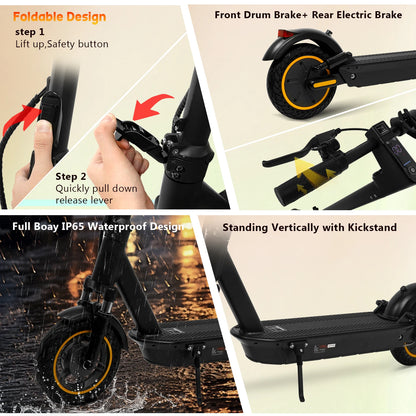 AOVOPRO V1MAX PRO 1200W Electric Scooter 45KM Max Range 35KM/H 500W Motor Power 42V14.5AH Folding Electric Scooter for Adults