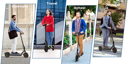 2025 Upgrate AOVOPRO Smart APP Electric Scooter 350W/500W Powerful Motor 36V/42V 25-45KM Range Adults EScooter with Dual Brake