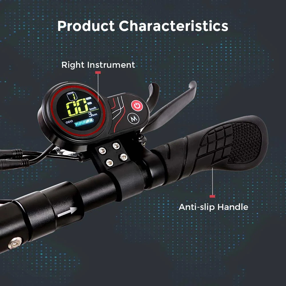 800W Powerful Electric Scooter 48V 15Ah Max Speed ​​50km/h 50km Range 10'' Tires Dual Shock Absorbing Folding EScooter for Adults