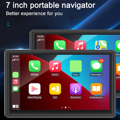 Carplay Android Auto Car Monitor HD Display MP5 Player 7.0 Inch Touch Screen Bluetooth-Compatible WiFi FM Radio Reversing Camera