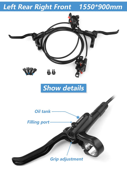 Shimano MTB Hydraulic Disc Brake MT200 BR BL Mountain Bike Hydraulic Brake 160mm Rotors Bicycle Caliper Cycling Parts