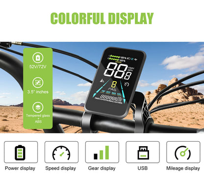 ESOULBIKE Electric bicycle kit e-bike Rear 52V 2000W ebike Electric bike Conversion Kit 26 28inch 700C Wheel hub motor