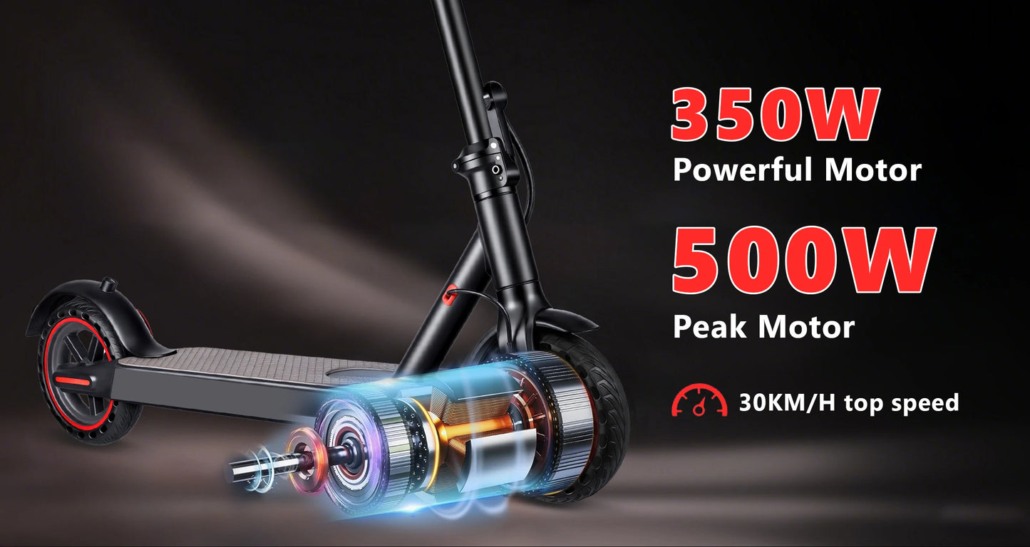 SUNNIGOO N7PRO 350W Adult Electric Scooter With APP 36V 10.4Ah Escooter 30km/h Kick Scooter Lightweight Long Range 30km Scooter