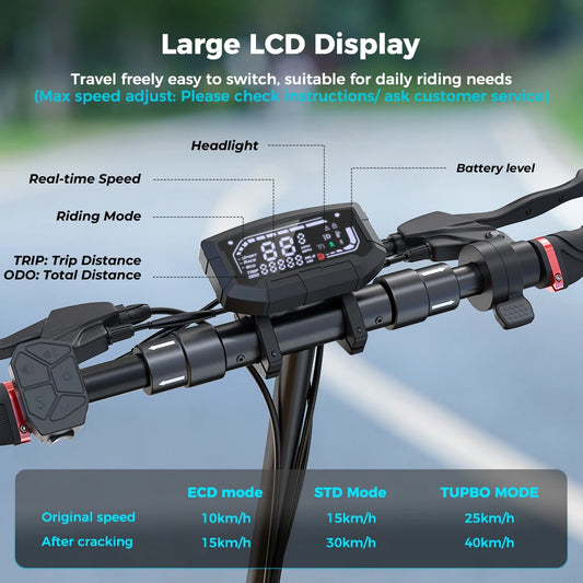 iScooter iX3 800W Powerful Electric Scooter 40KM Range 10inch Off Road Tire Electric Kick Scooter 10Ah 40KM/H Scooter for Adults