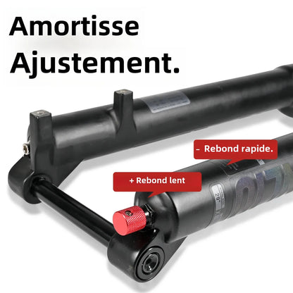 NanLio Bicycle Double Shoulder Air Suspension Fork - 150mm Travel for MTB & E-Bike Bikes 27.5"/29" Double Crown Fork