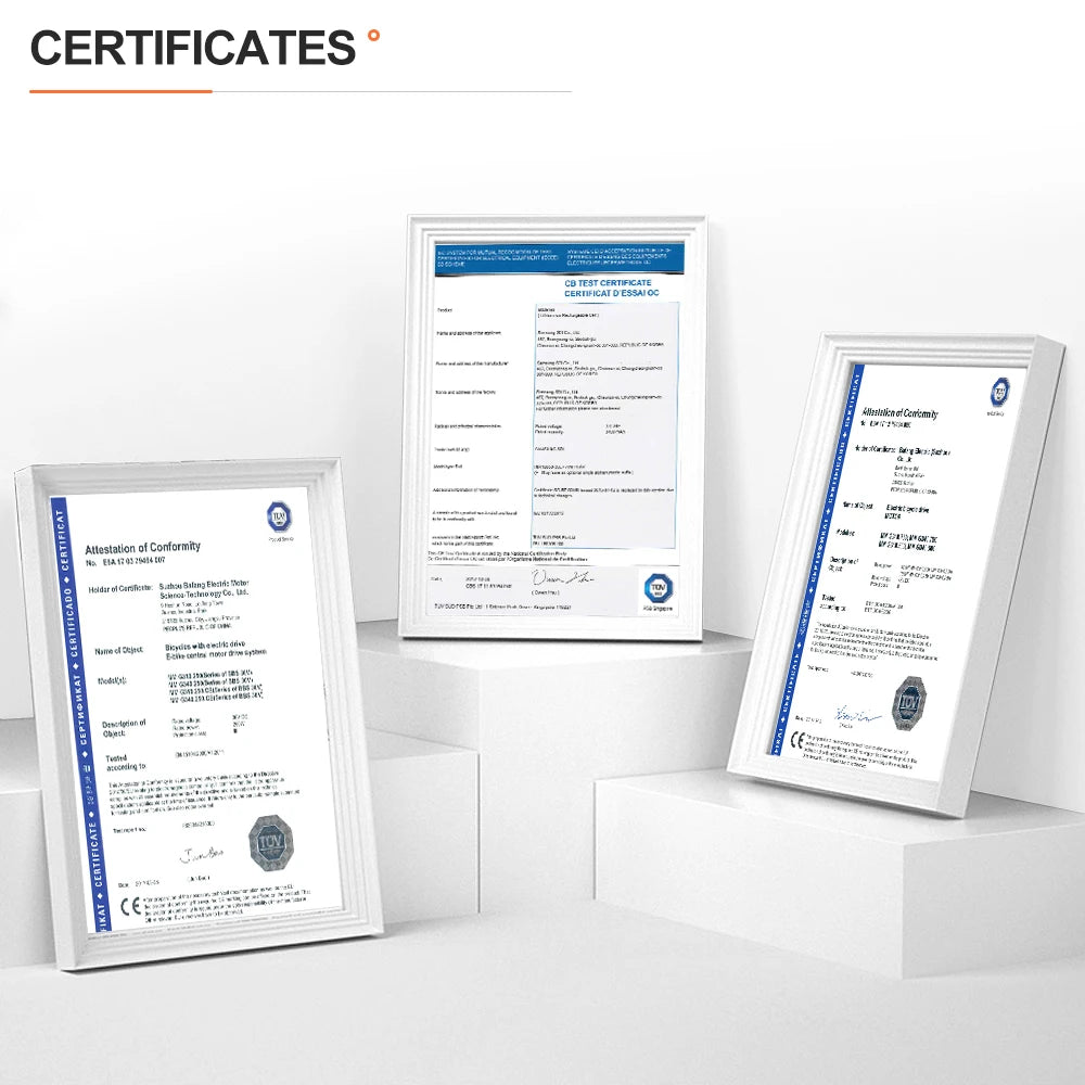 BAFANG 48V Battery 750W 500W 250W Mid Drive Motor Electric Bicycle Conversion BBS02 BBSHD with Dlsplay Kit，E-Bike Engine 68-73M