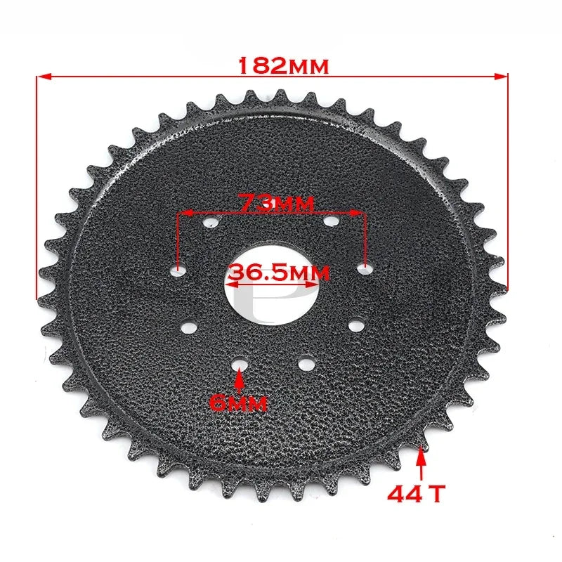 44 Tooth Rear Drive Sprocket Engine Set Mount Pads Kit Fit 49cc 66cc 80cc Motorised Bicycle Bike Rear Drive Sprocket
