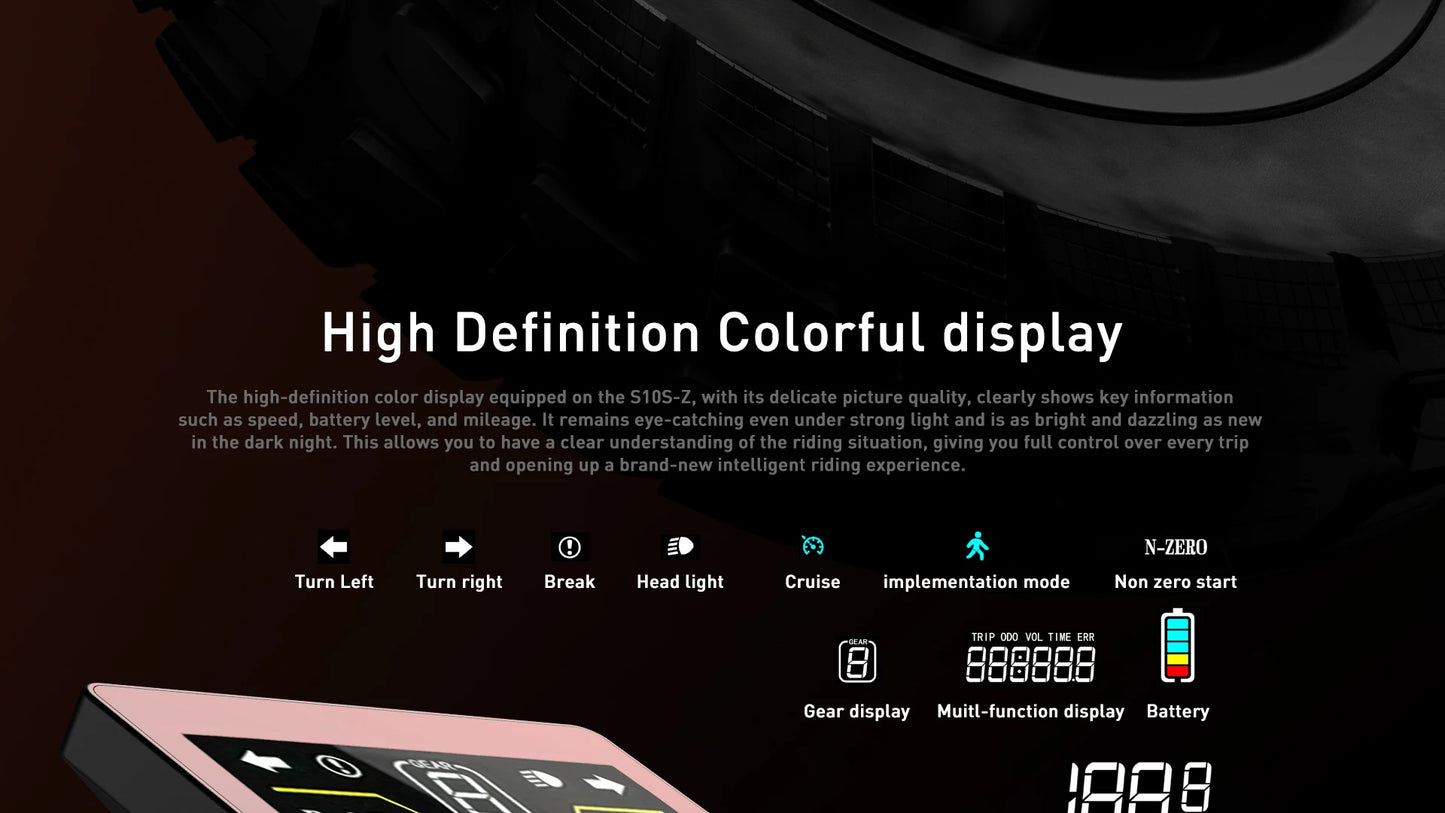 JOYOR S10-S-Z Electric Scooter 60V 18Ah Battery, Dual 1000W Motor ,10” Tire Adult Escooter,65km/h Max Speed 70-85km Range Black