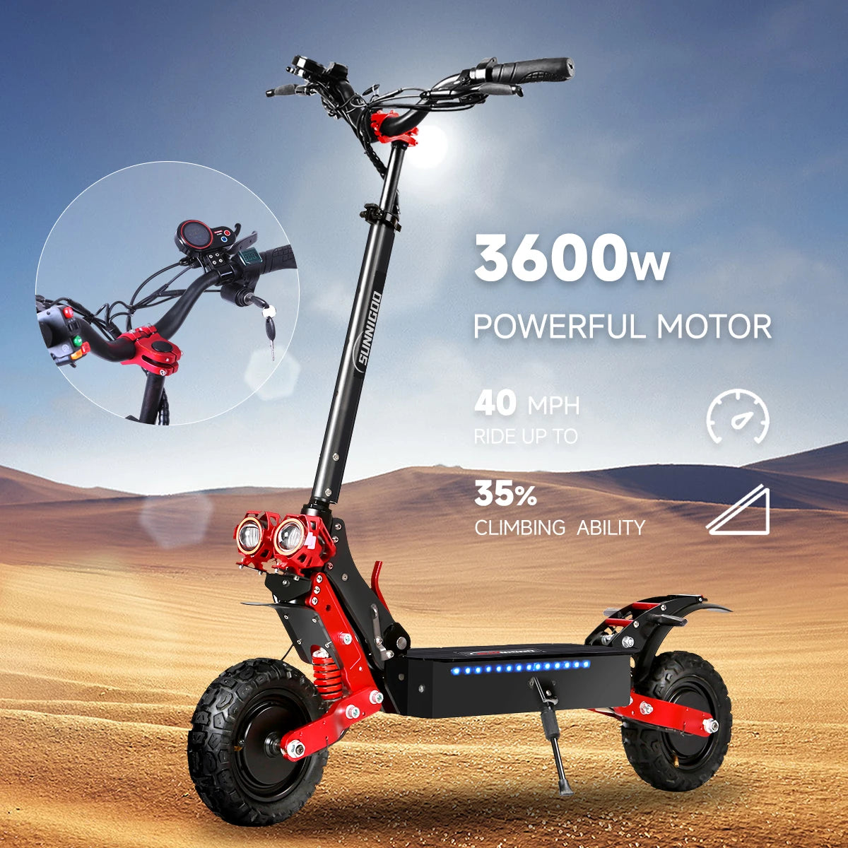 X7/X7PRO 3600W Electric Scooter 60-65km/h Dual 1800W Motor Escooter 11Inch 48V 21Ah  45-60km Mileage Foldable Electric Scooter