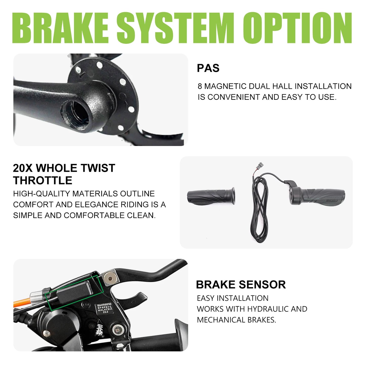 ESOULBIKE Electric bicycle kit e-bike Rear 52V 2000W ebike Electric bike Conversion Kit 26 28inch 700C Wheel hub motor