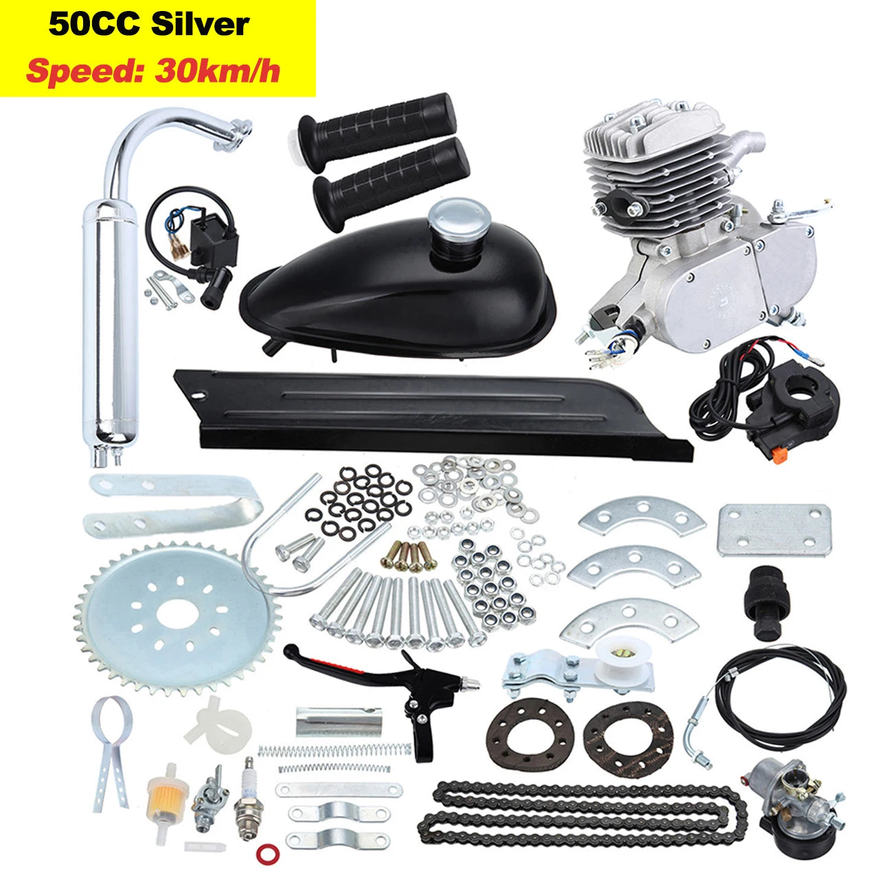 Samger 50/80/100CC Bicycle Engine Kit 2 Stroke Pocket Bike Engine For DIY Electric Bicycle Complete Engine from RU/EU