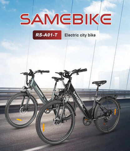 Samebike RS-A01 Pro-T 26Inch Electric Bicycle for Adults Mountain Bike 500W 36V 15Ah Lithium Battery City E-bike