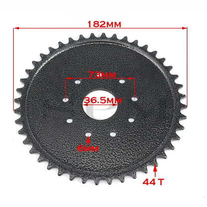 44 Tooth Rear Drive Sprocket Engine Set Mount Pads Kit Fit 49cc 66cc 80cc Motorised Bicycle Bike Rear Drive Sprocket