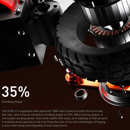 JOYOR S10-S-Z Electric Scooter 60V 18Ah Battery, Dual 1000W Motor ,10” Tire Adult Escooter,65km/h Max Speed 70-85km Range Black